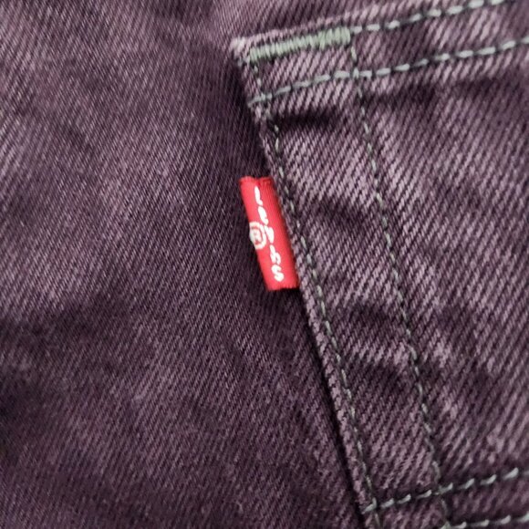 Levis 501 VTG Jeans Men 40x30 Red Denim Straight Leg Original‎ Fit 537303 L5155 - Picture 4 of 8